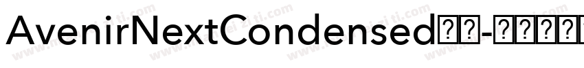AvenirNextCondensed系列字体转换