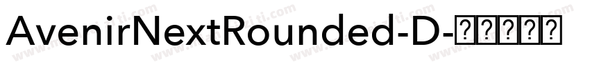AvenirNextRounded-D字体转换