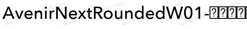 AvenirNextRoundedW01字体转换