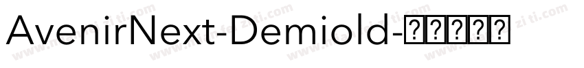 AvenirNext-Demiold字体转换