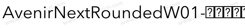 AvenirNextRoundedW01字体转换