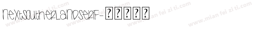 nextsoutherlandserif字体转换