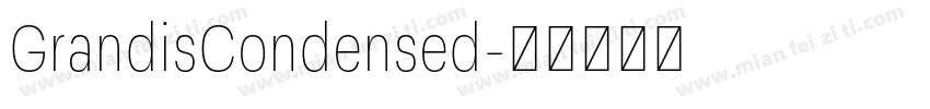 GrandisCondensed字体转换