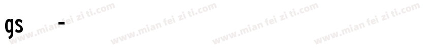 gs标志字体字体转换