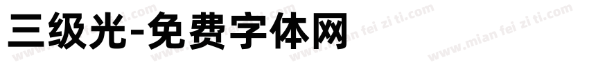 三级光字体转换