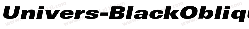 Univers-BlackOblique字体转换