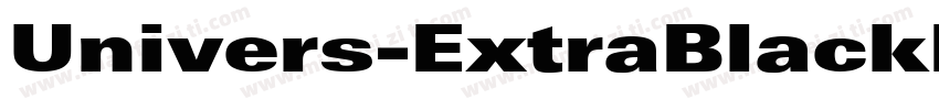 Univers-ExtraBlackExt字体转换