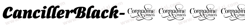 CancillerBlack字体转换