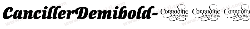 CancillerDemibold字体转换