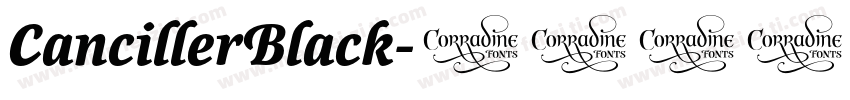 CancillerBlack字体转换