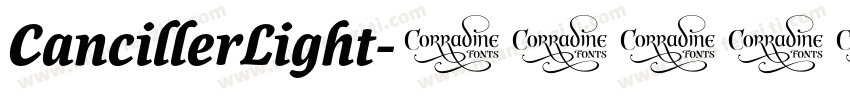 CancillerLight字体转换