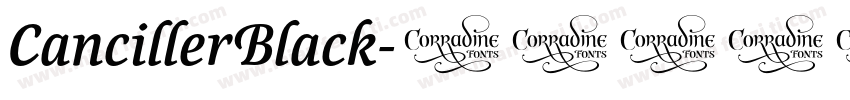 CancillerBlack字体转换