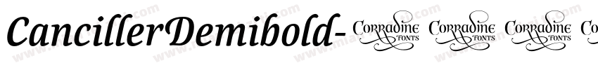 CancillerDemibold字体转换