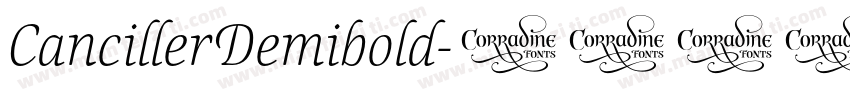 CancillerDemibold字体转换