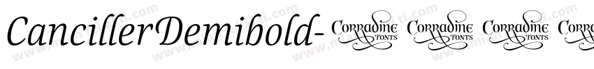 CancillerDemibold字体转换