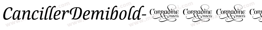 CancillerDemibold字体转换