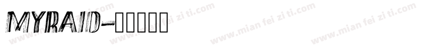 myraid字体转换