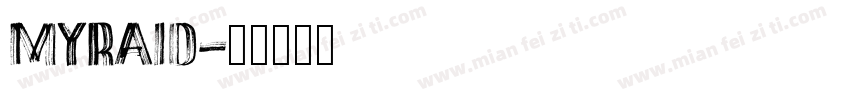 myraid字体转换