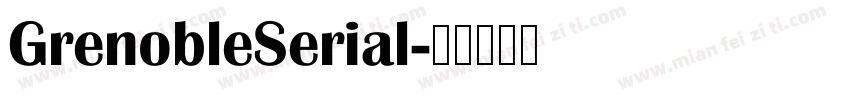 GrenobleSerial字体转换