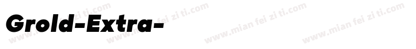 Grold-Extra字体转换