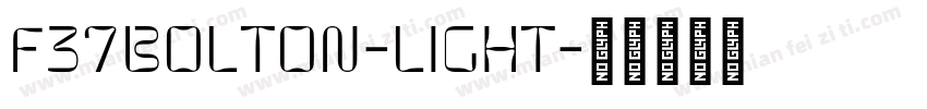 F37Bolton-Light字体转换