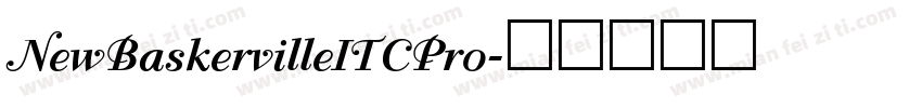 NewBaskervilleITCPro字体转换