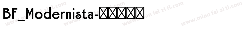 BF_Modernista字体转换