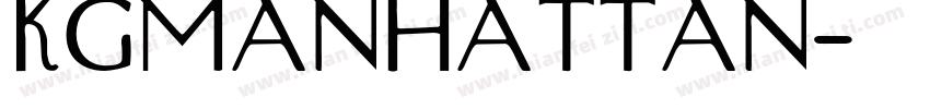 KGManhattan字体转换