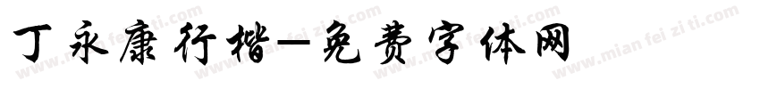 丁永康行楷字体转换