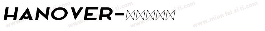 Hanover字体转换
