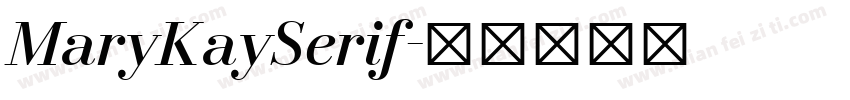 MaryKaySerif字体转换