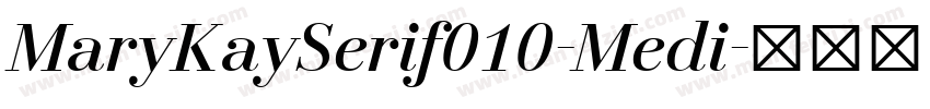 MaryKaySerif010-Medi字体转换