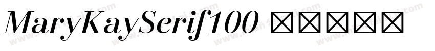 MaryKaySerif100字体转换
