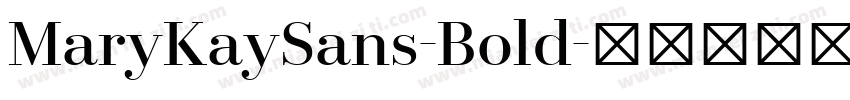 MaryKaySans-Bold字体转换