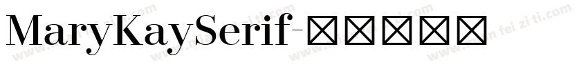 MaryKaySerif字体转换