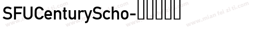 SFUCenturyScho字体转换