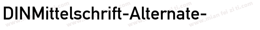 DINMittelschrift-Alternate字体转换