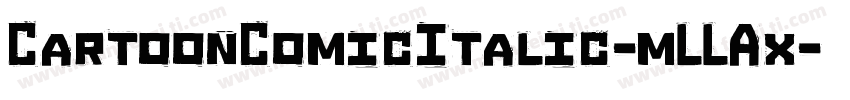 CartoonComicItalic-mLLAx字体转换