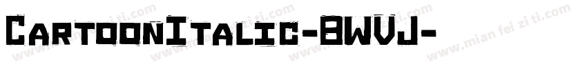 CartoonItalic-8WVJ字体转换