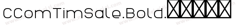 CComTimSale-Bold字体转换