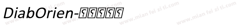 DiabOrien字体转换