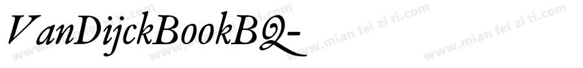VanDijckBookBQ字体转换