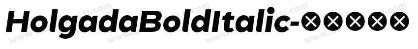 HolgadaBoldItalic字体转换