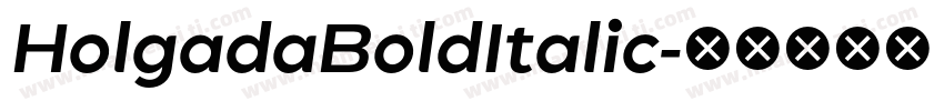 HolgadaBoldItalic字体转换