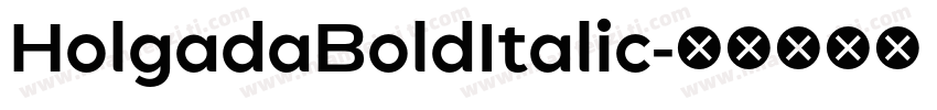 HolgadaBoldItalic字体转换
