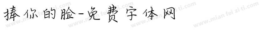 捧你的脸字体转换