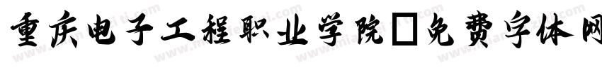 重庆电子工程职业学院字体转换