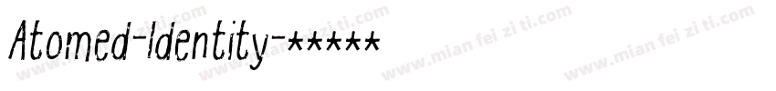 Atomed-Identity字体转换