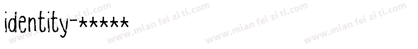 identity字体转换