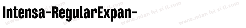 Intensa-RegularExpan字体转换